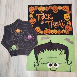 Halloween Placemats Decoration - Set of 3
